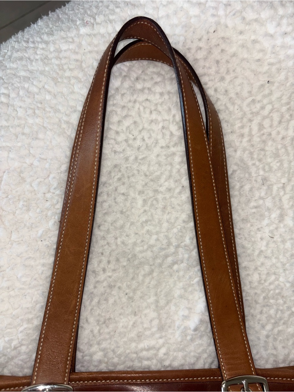 Vintage Coach Hampton Whiskey Brown 6491 Leather Tote Shoulder Bag Carryall - Picture 4 of 15